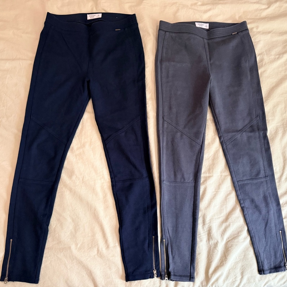 Abercrombie & Fitch Skinny Pants - Navy and Gray